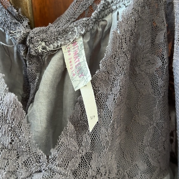 Free People Lace Crop Tank Top S - Picture 4 of 5